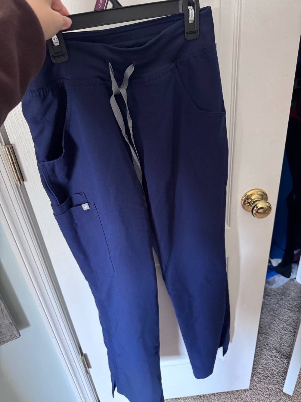 Figs Navy set. Pants Kade Cargo size small.